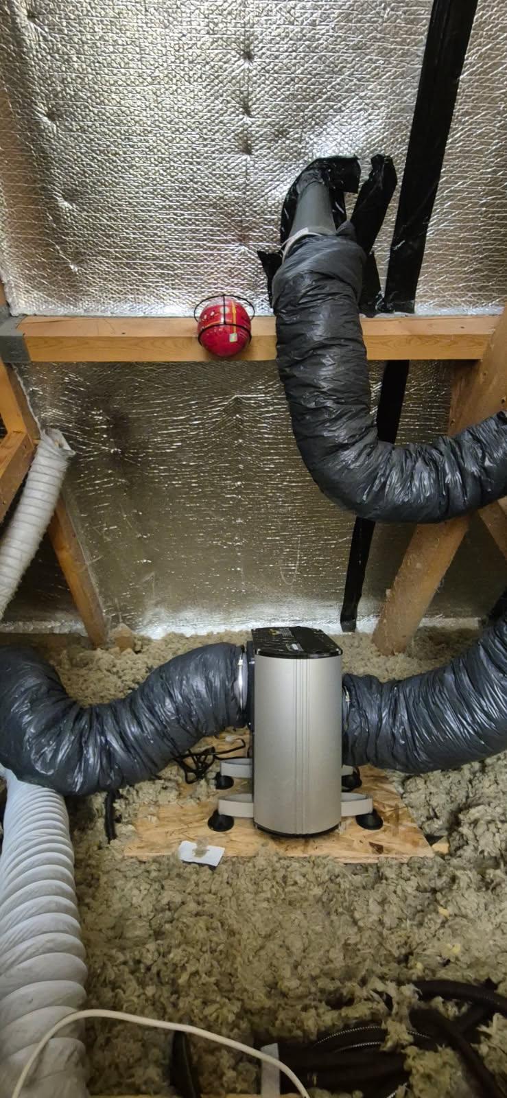 Installation ventilation - combles - Maison - Nantes
